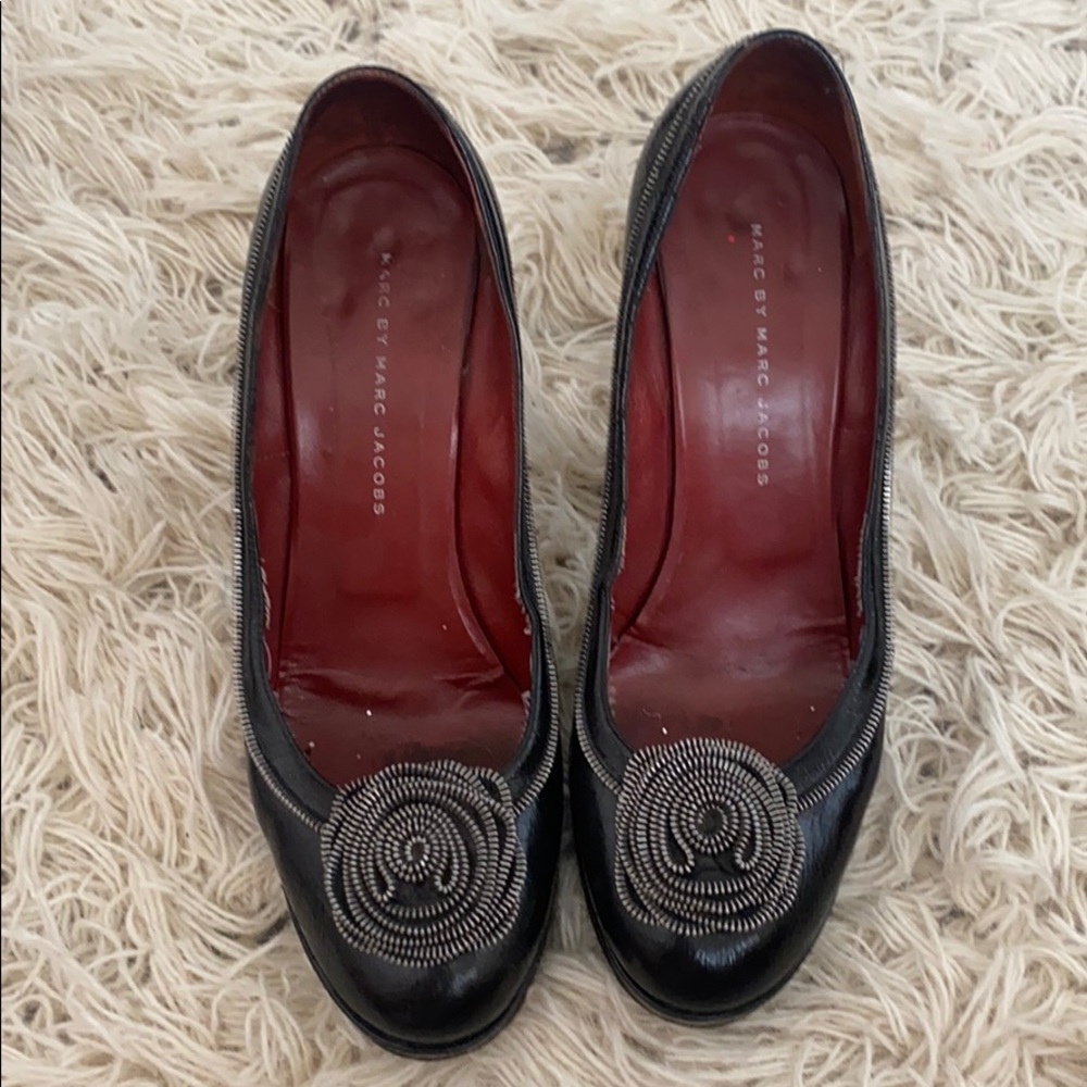 Marc Jacobs Zipper Rose Heels